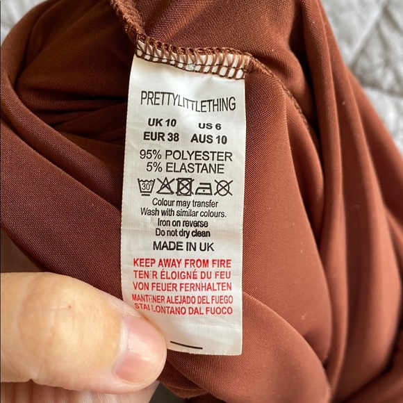 Brown Pretty Little Thing Maternity Leggings - Picture 5 of 5